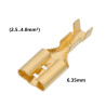 Female Faston terminal non-insulated (2.5..4.0mm²) 6.35mm