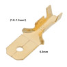 Terminal Faston macho não-isolado (1.0..1.5mm²) 6.3mm