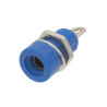 Plug female banana panel blue