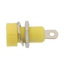 Plug female banana panel yellow