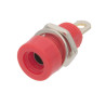 Plug female banana panel red