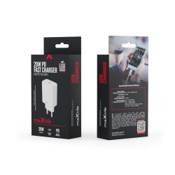 Fuente de alimentación/cargador 1xUSB-C PD QC 20W - Maxlife MXTC-10-20