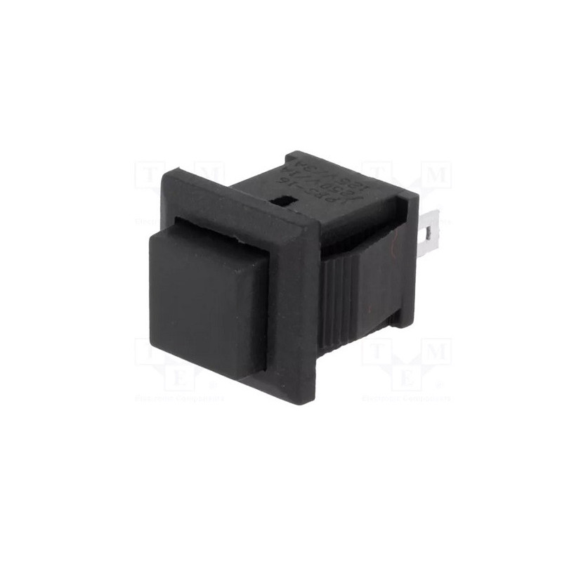 Botão interruptor de pressão monoestável OFF-(ON) 250VAC 1A (2 pinos)