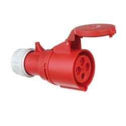 Enchufe CEE hembra 16A 4 polos (3P + T)  IP44 - PCE 214-6