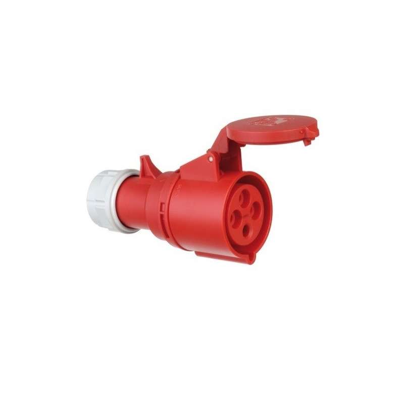 Enchufe CEE hembra 16A 4 polos (3P + T)  IP44 - PCE 214-6