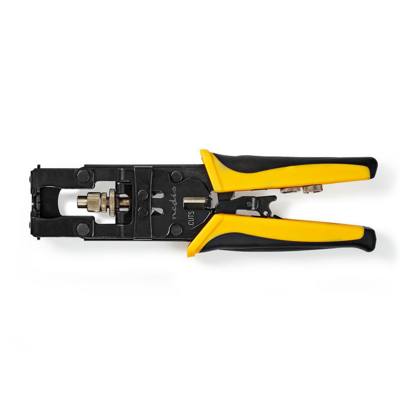 Crimping pliers for BNC, RCA and F compression plugs - RG58, RG59, RG6