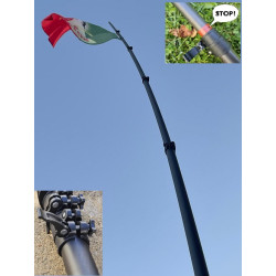 Rigid Telescopic Portable Mast 10M Fiberglass