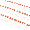 Set of 250 ceramic capacitors (various values)