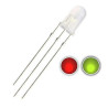 LED bicolor 3PIN 3mm vermelho/verde
