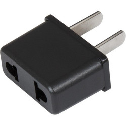 Travel adapter USA (Type B) male to European (Type C) female