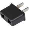 Adaptador de viagem USA (Tipo A) macho - Euro (Tipo C) fêmea