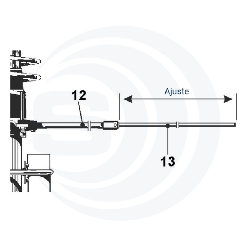 Radial repuesto antena base NEW TORNADO