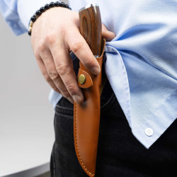 Cuchillo de caza PNI Hunting H100, longitud 215 mm, funda incluida