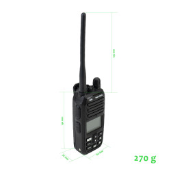 PNI DS890 Walkie-Talkie VHF Marítimo (Preto)