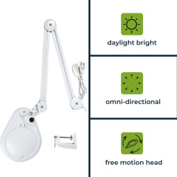 Luminaria con Lupa 5 Dioptrías 22w