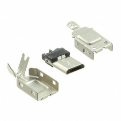 CONECTOR MACHO MICRO B USB2.0 PARA SOLDAR