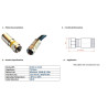 Conector F de compresión para cable RG6 Ø7.9mm