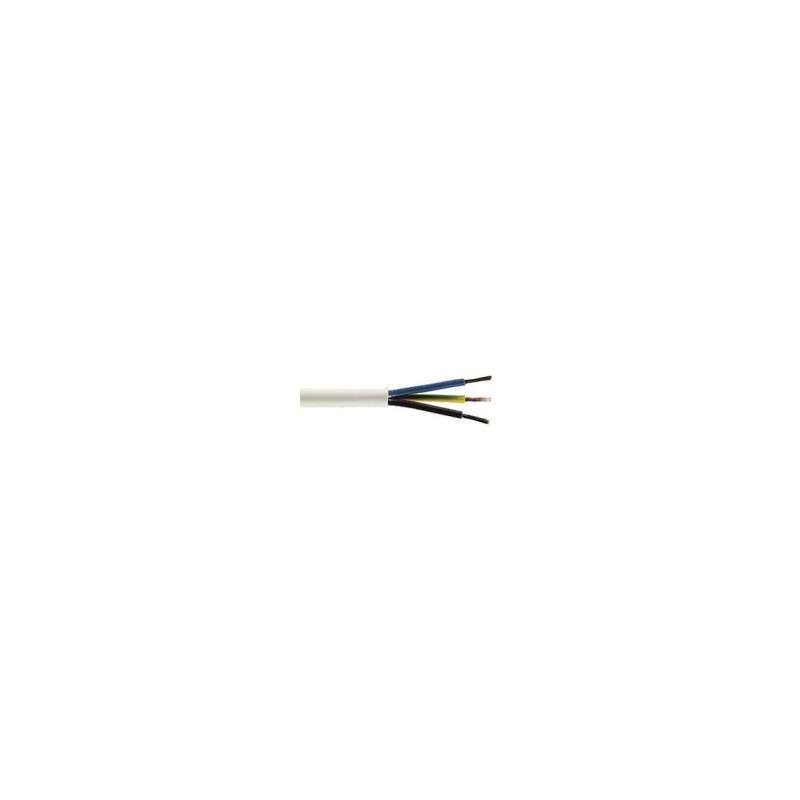 Stranded electric cable round  FVV 3x1.5mm² white - H05VV-F 3G1.5