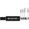 Cable Jack 3.5mm 4P Macho - 3x RCA Video + 2 Audio (Movistar) 1m