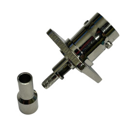 BNC female panel with square base for RG-174