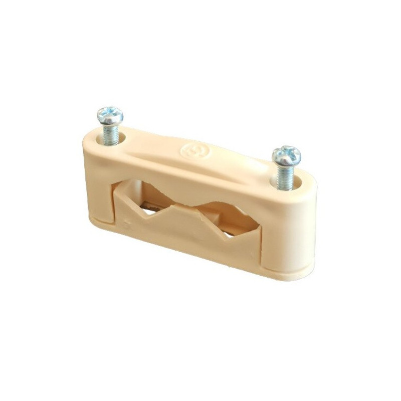 Abrazadera mecánica doble para cable rígido Ø10..18mm - JSL 306/2