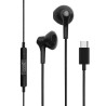 COOL Stereo Type-C Button Earphones with Microphone (Digital) Black