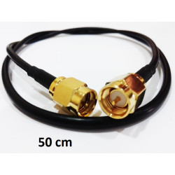 Cable SMA macho / macho (RG174) - 0.50M