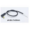 Cable with female DC plug ø4.8x1.7x10mm - 0.25m