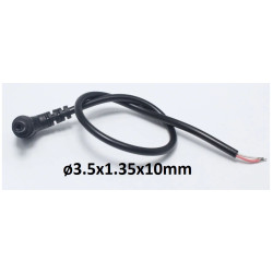 Cable con conector DC hembra ø3.5x1.35x10mm - 0,25m
