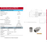 Conector  N de crimpar hembra para cable RG214