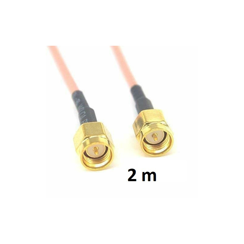 Cable SMA macho / macho (RG316) - 2.00 m