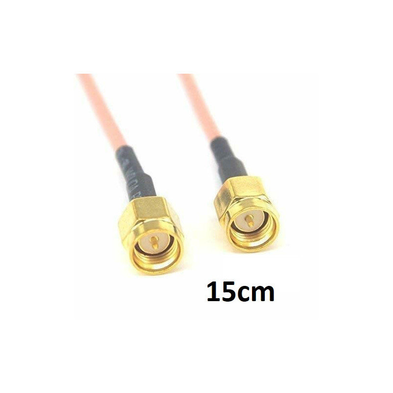 Cable SMA macho / macho (RG316) - 0.15 m