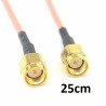 Cable SMA male / male (RG316) - 0.25 m