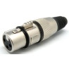 3 pin female XLR connector - Black