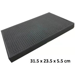 Pre-Cut Foam for boxes and suitcases 31.5x23.5x5.5cm