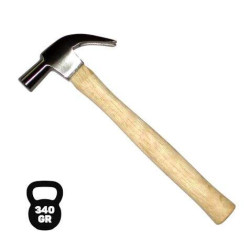 Carpenter's Hammer - Weight 340 Gr - Wooden Handle
