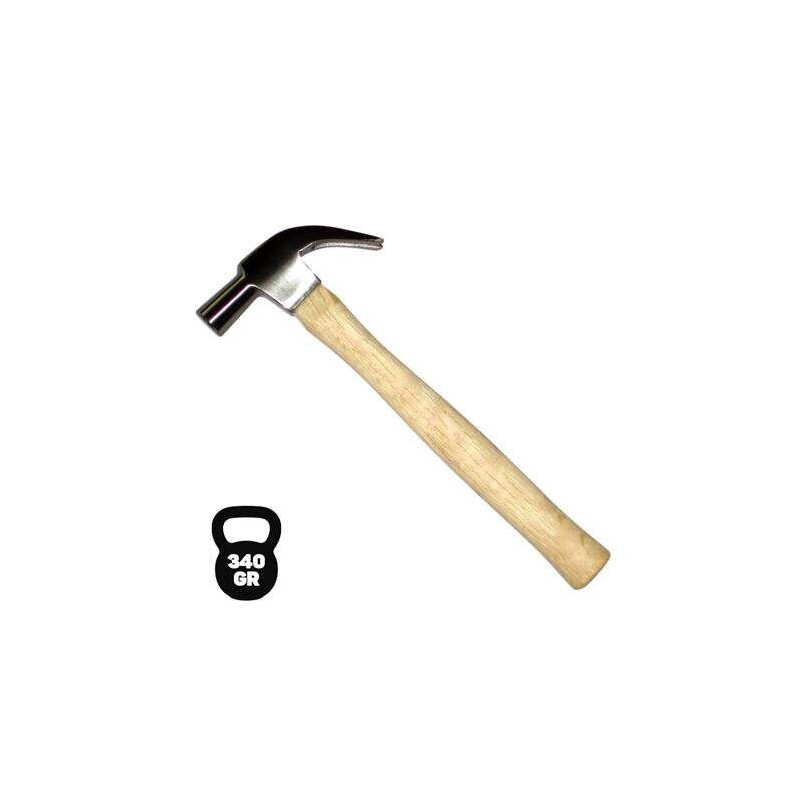Martillo de Carpintero - Peso 340 Gr - Mango de Madera