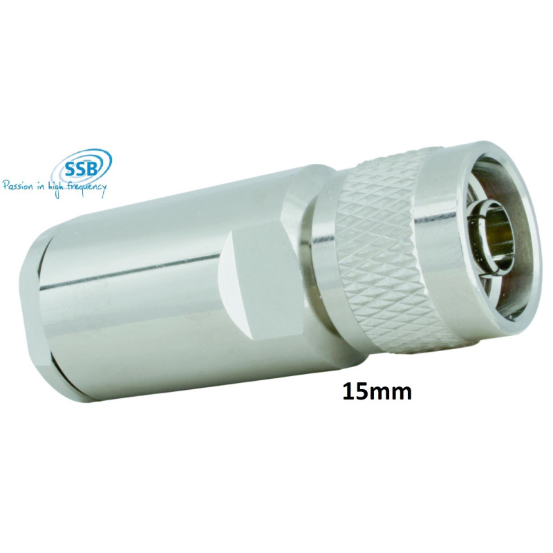 Ficha N macho Ecoflex 15 / Plus (sem solda)