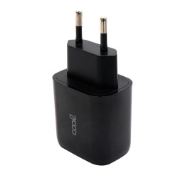 Carregador rápido universal (PD) duplo tipo C / USB COOL (20 W) preto