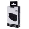 Carregador rápido universal (PD) duplo tipo C / USB COOL (20 W) preto