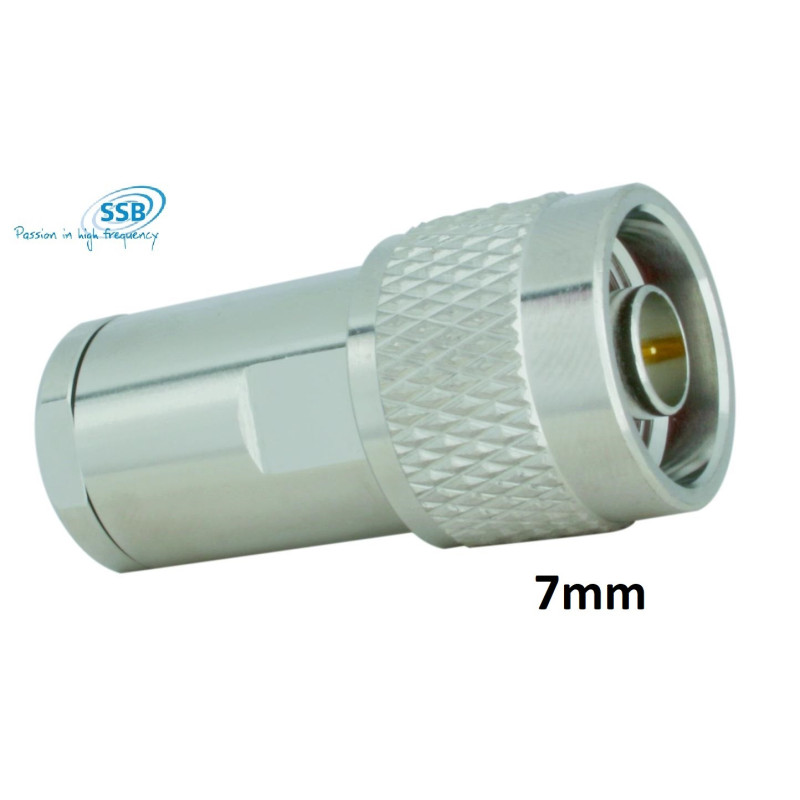 N macho AIRCELL7 / LMR-240 / RG-8X /ULTRAFLEX 7 / HIGHFLEXX 7 / H1007