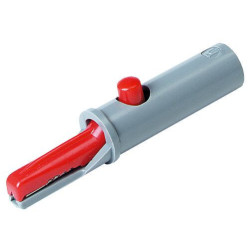 Crocodilo isolado para conector banana 4mm vermelho