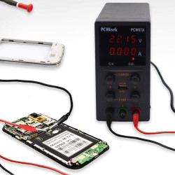 PCWork PCW07A - Fuente de alimentación digital de laboratorio 0-30V /
