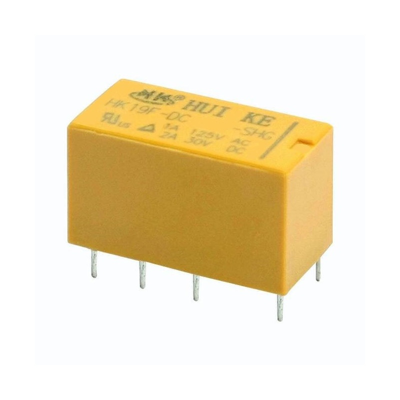 Relé DPDT de 6V 1A HK19F-DC6V-SHG (8 pines)