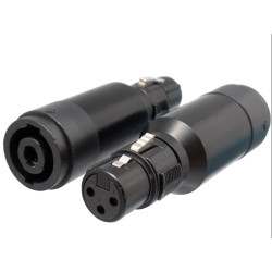 Adaptador SPEAKON 4P FÊMEA-3P MICRO FÊMEA