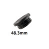 Round inner cap 48.3MM PVC Black
