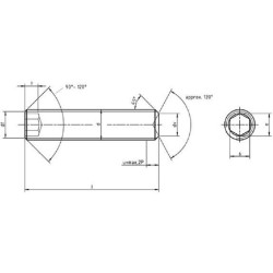 Inner Hexagon Screw M4 X 4 Inox A2 -KIT 5 und.