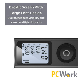 PCWork PCW11A - Medidor de distancia láser supercompacto 68,5 x 22 x 1