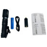 PCW12H LED Flashlight Rechargeable Hybrid 650lm Zoom Waterproof