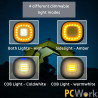 PCWork PCW12J - Linterna LED de camping de 450 lm con batería externa